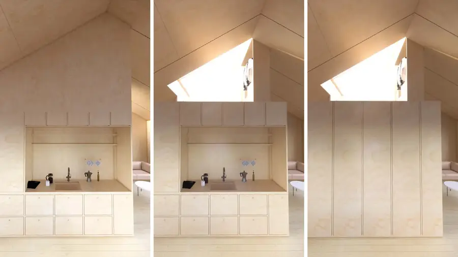 Kitchen and rooflight